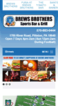 Mobile Screenshot of brewsbrothersbar.com